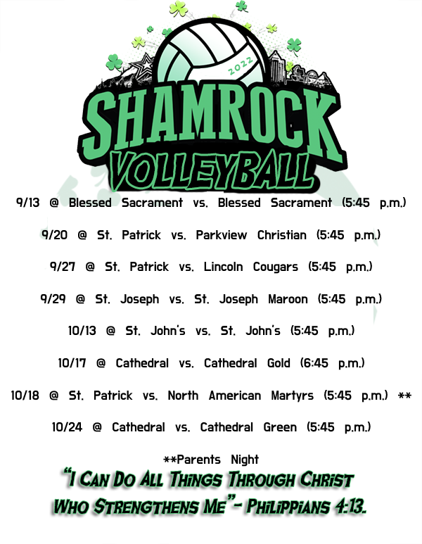 Shamrock Scoop September 15th St Patrick's Catholic School